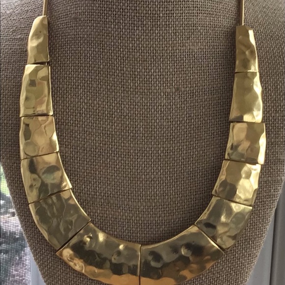KARINE SULTAN Gold Plated Bib Necklace - Picture 3 of 5
